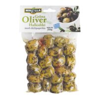 Gröna oliver med chilipaprika - Minella