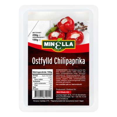 Ostfyllda Chilipaprikor - 250g Minella